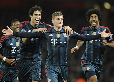 Arsenal tiếp tục ôm hận trước Bayern Munich