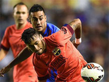 Levante 0-5 Barca: Messi, Neymar và Pedro tung hoành