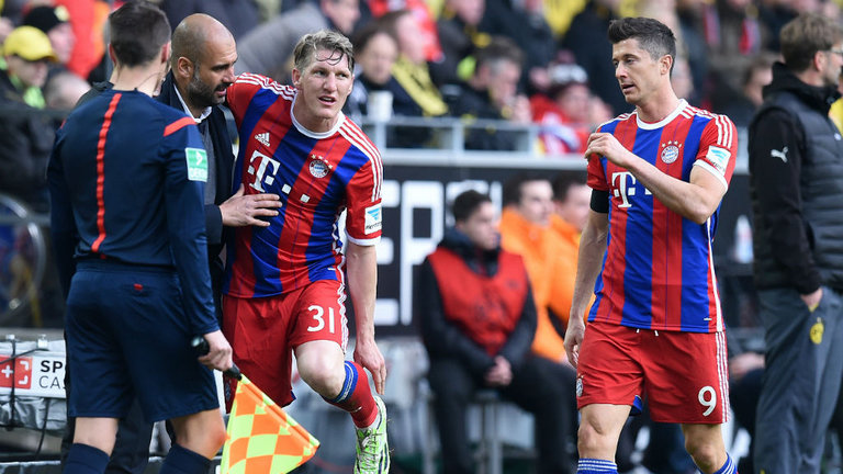 Bayern lo vì Schweinsteiger chấn thương