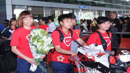 ĐT nữ Việt Nam trở về từ Hàn Quốc sẵn sàng cho World Cup