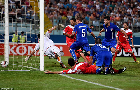 Malta 0-1 Italy: Pelle ghi bàn duy nhất, Italy nhọc nhằn giành chiến thắng