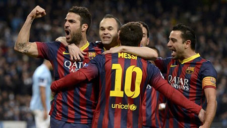 M.C 0-2 Barca: Messi & Alves "kết liễu" Man Xanh
