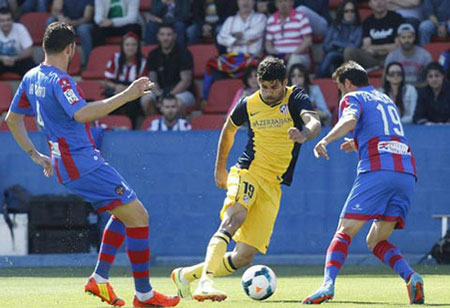 Levante 2-0 Atletico: Ngã đau tại Levante!