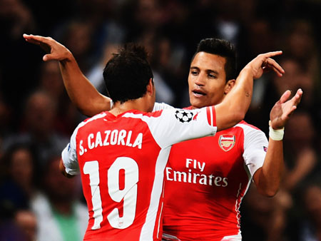 Arsenal 1-0 Besiktas: Sanchez kéo Pháo qua ải Play-off